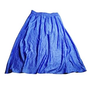Jaclyn Smith Classic Women’s Blue Long Elastic Waist Size XXL Skirt